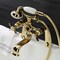 Kingston Brass KS248PB Deck Mount Clawfoot Tub Faucet with Hand Shower, Polished Brass KS248PB - alternate 6